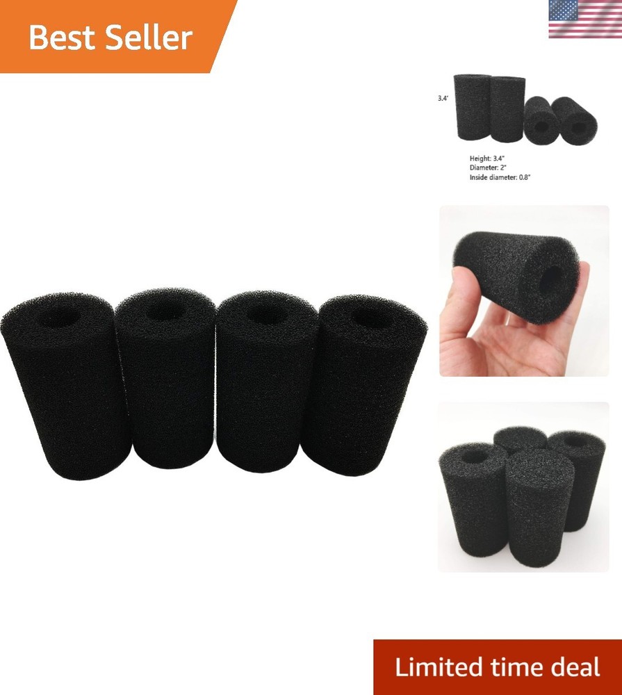 Pre-Filter Sponge,4 Pack Aquarium Pre Filter Foam Rolls Compatible Filter Acc...