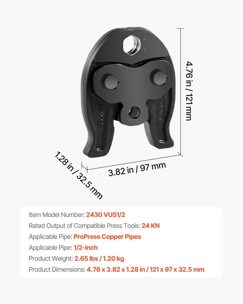 1/2" ProPress Jaw, 24KN Compact Tool Compatible