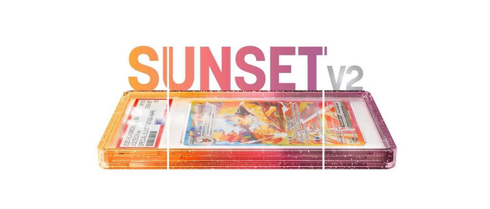 GradedGuard PSA Graded Card Case Guard Protector SUNSET V2 Limited Edition