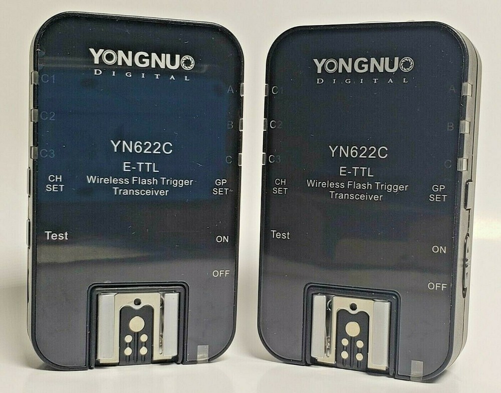 Yongnuo Digital YN622C E-TTL Wireless Flash Trigger Transceiver Controller, Two