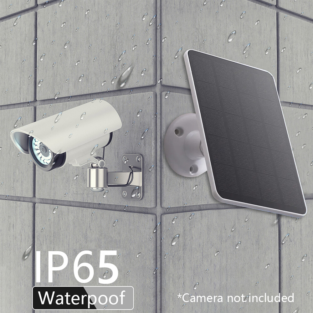 4W Universal Solar Panel for Ring Stick Up Spotlight Camera Battery 10ft Cable