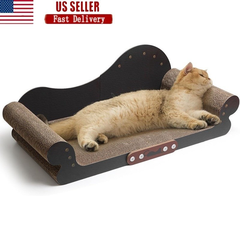 Extra Large Cat Scratcher Bed Lounge Kittens & Cats Durable Elevated Couch New