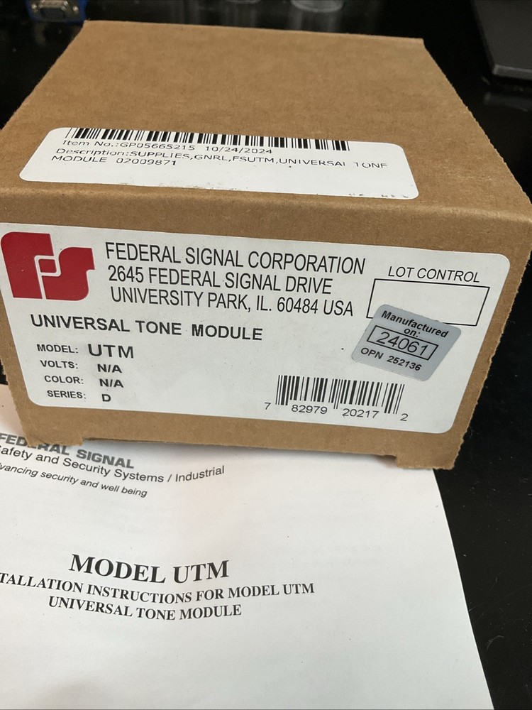 Signal Universal Tone Module Model UTM New In Box