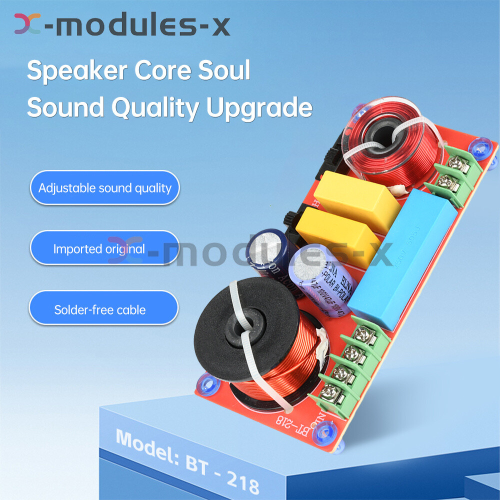 HiFi Bookshelf Speaker Crossover Adjustable 2-Way High Low Frequency Divider