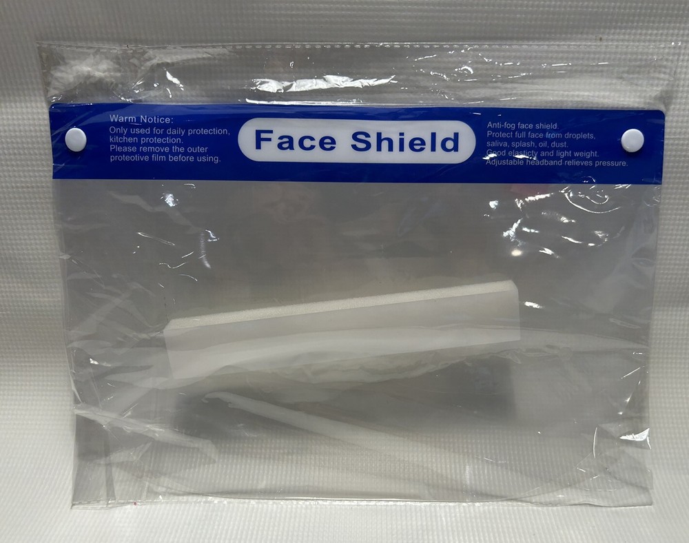 10 Pack Plastic Protective Face Shield Brand New