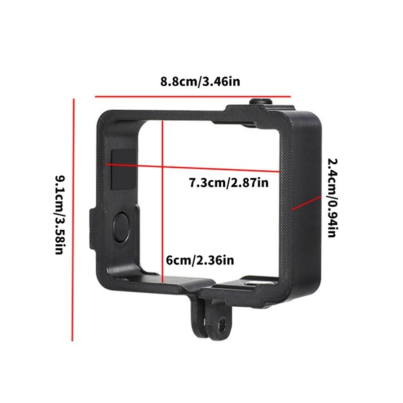 Shockproof Camera Cage Cover For Action Cameras Accessory Compatibility Case