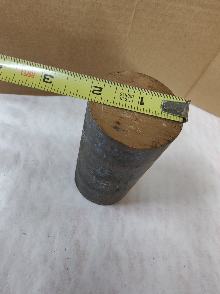 bearing bronze solid bar 2" diameter x 4" long