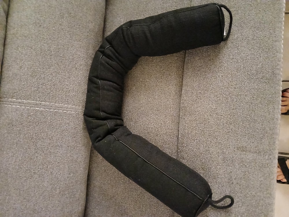 NABOWAN 38" Weighted Under Door Draft Stopper -Triangular 38 Inch, black