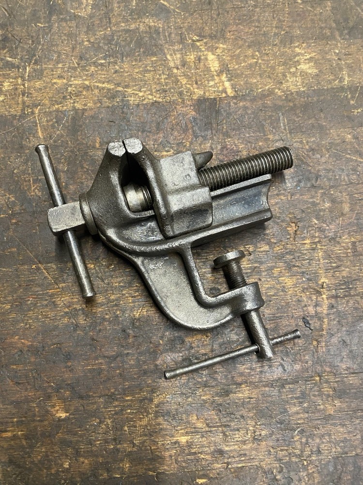 Vintage Clamp On Bench Vise