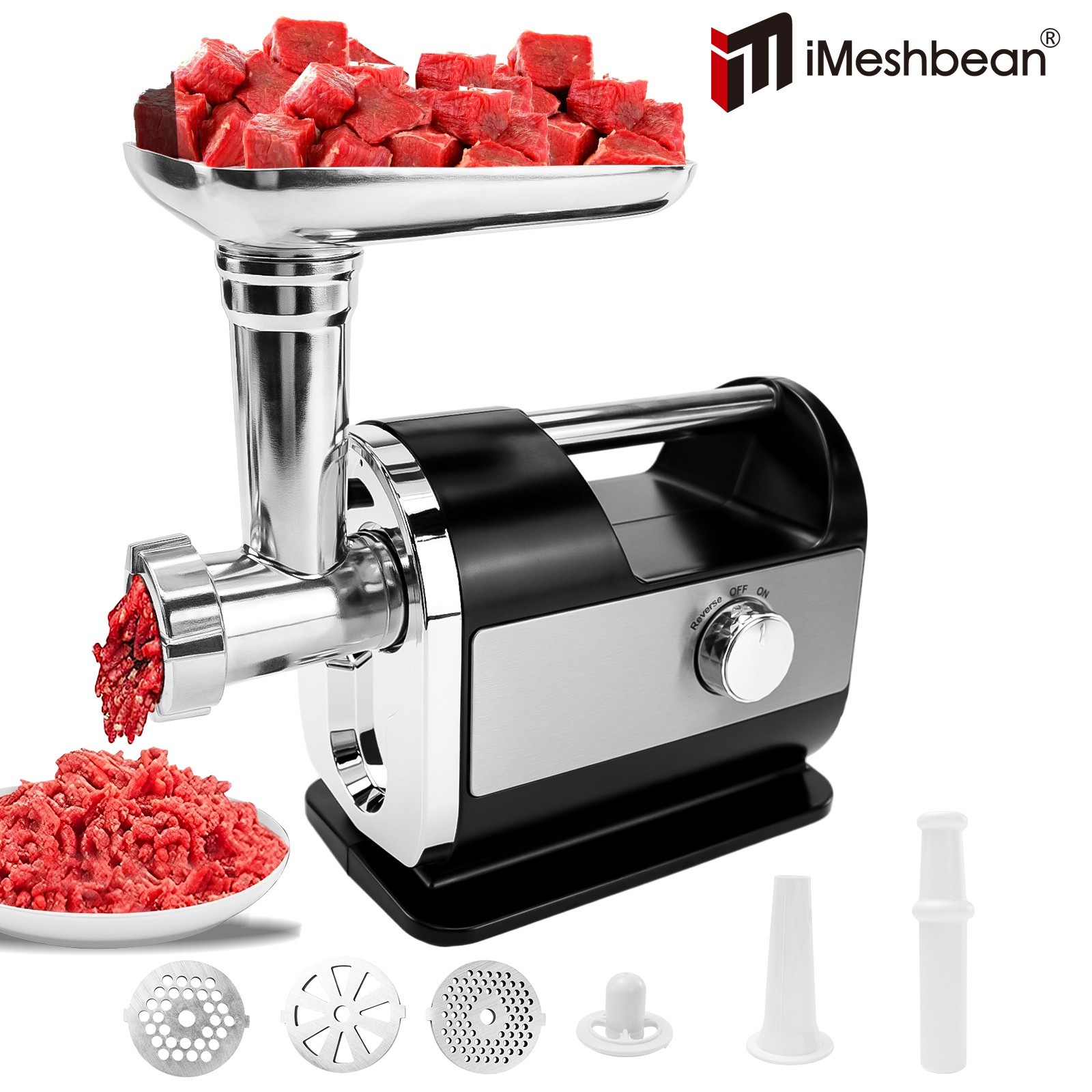 3200W Electric Meat Grinder Heavy Duty Commercial Sausage Maker Mincer Stuffer