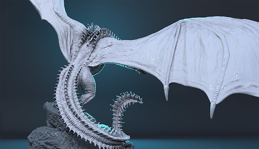 Dragon Resin 3D model kit