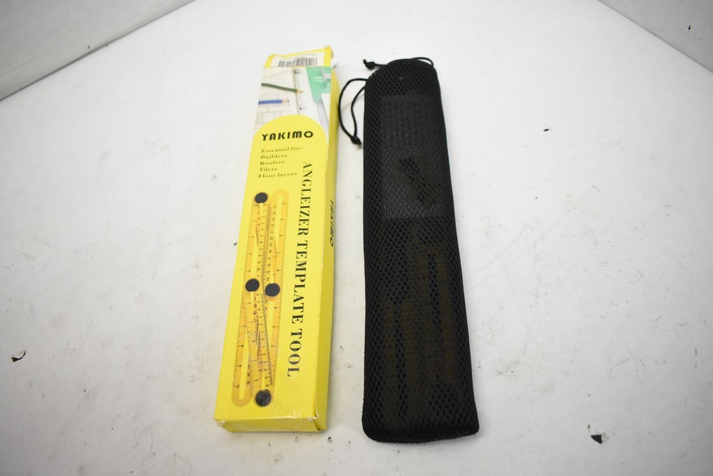 Yakimo Angleizer Template Multi Angle Measuring Ruler Tool W Level Case Yellow