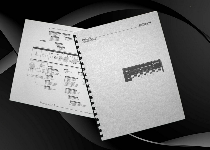 ROLAND JUNO - 6 POLYPHONIC Programmable SYNTHESIZER OWNERS MANUAL JUNO-6