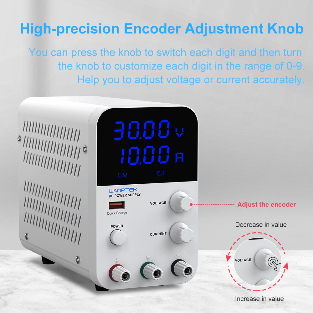 0-30V 5A adjustable Lab DC power supply Bench Variable Programmable power Source