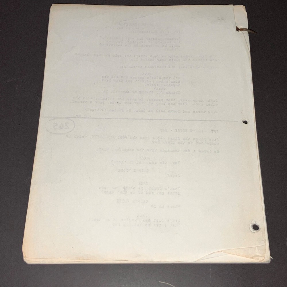 T-FORCE (1994) Sci-Fi Rogue Agents / Production Xerox Continuity Script + COA!