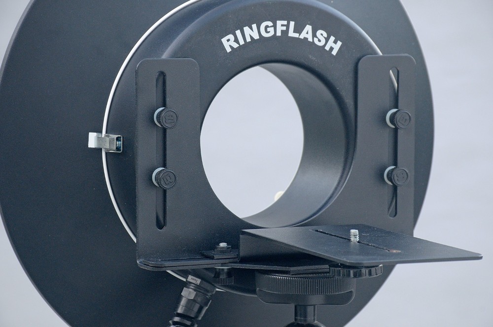 Bowens Ring Flash, 15" Diffuser, Camera Bracket, for Speedotron Black Line