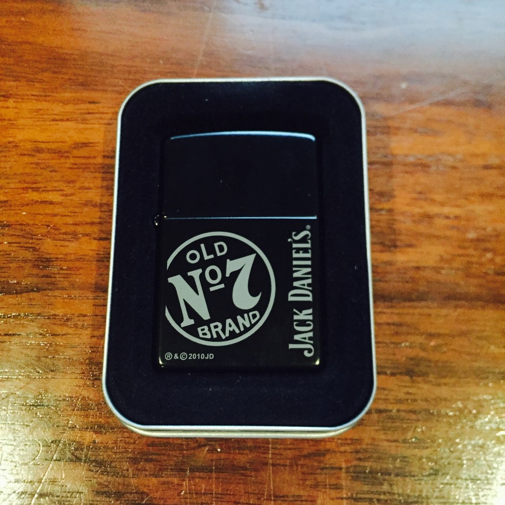 Zippo Lighter Jack Daniels Black Matte 2010 Design
