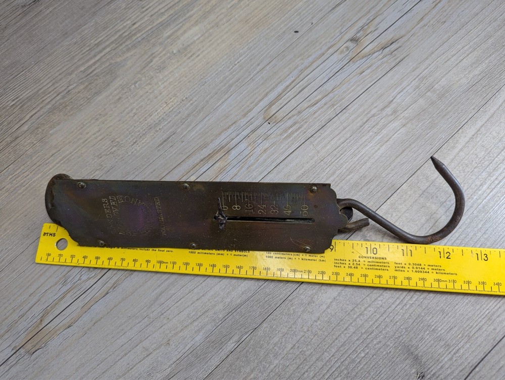 Landers Improved Spring Balance Hanging Scale 50lb Warranted