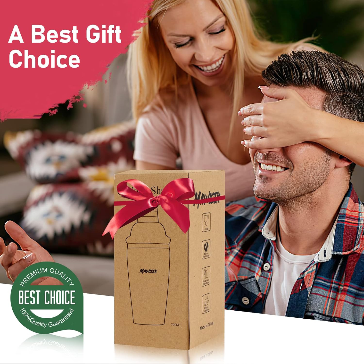 24Oz Cocktail Shaker Set Martini Shaker Set Bartender Set with Margarita Mixer D