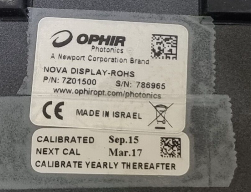 OPHIR NOVA Laser Power Meter Z701500 NO SENSOR