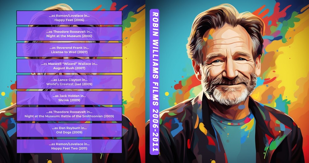 Robin Williams Collection - Custom Blu-ray Covers & Empty Cases