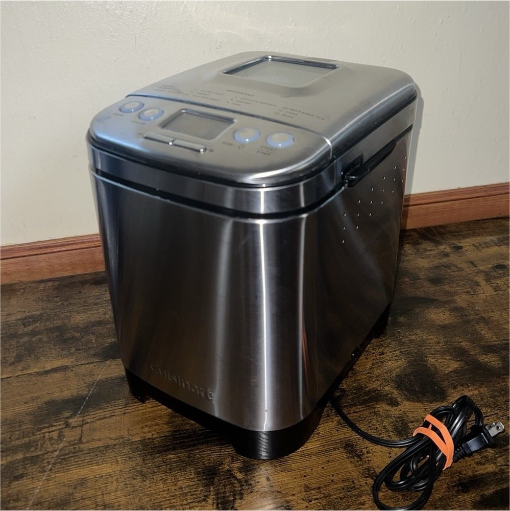 Cuisinart CBK-110 Bread Machine Stainless Steel 1.5lb 12 Programs LCD Timer