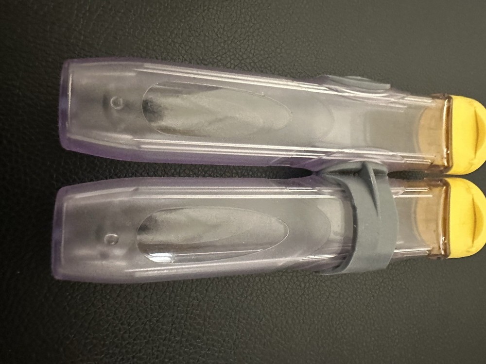 2 EpiPen Auto-Injector Plastic Case, Empty Tube Holder with Connector