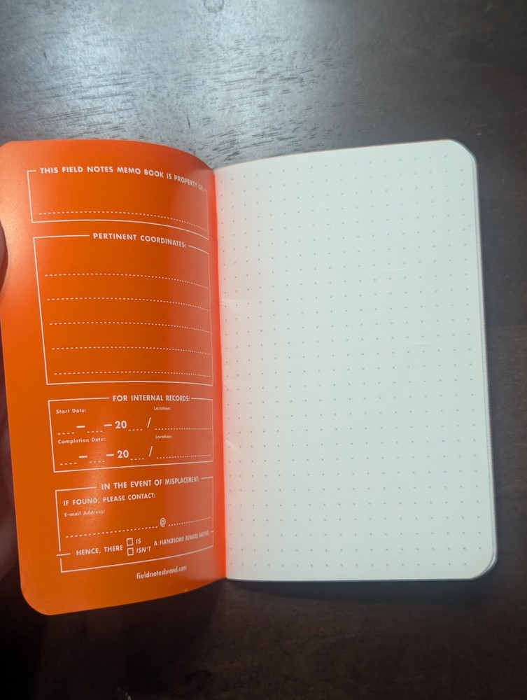 NEW Field Notes Memo Book - "Expedition" - Dot Graph - Single Pack