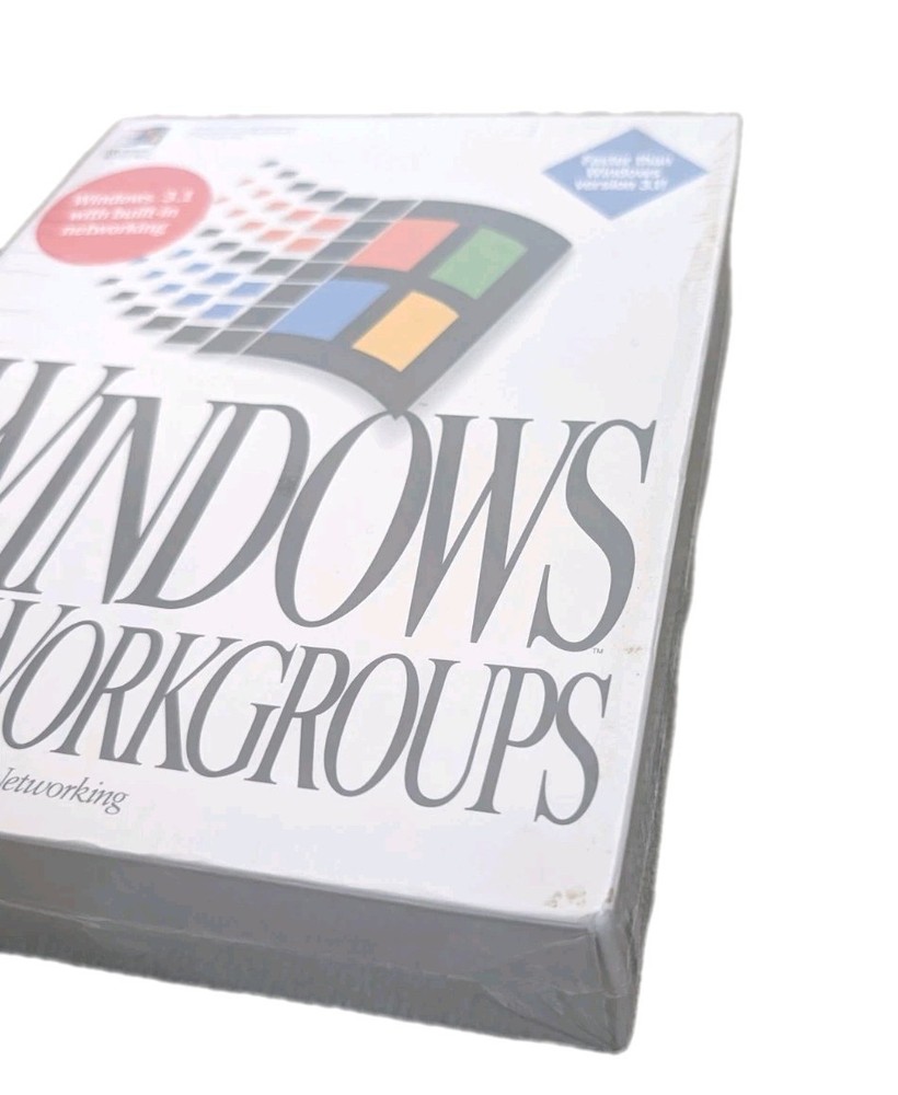 📦 Microsoft Windows for Workgroups 3.1 – Factory Sealed – Mint Condition