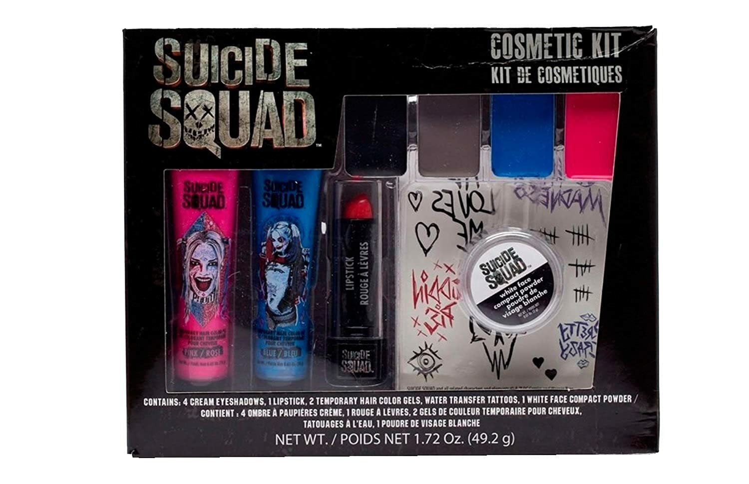 Womens DC Comics Movie SUICIDE SQUAD Harley Quinn Makeup Cosmetic Kit