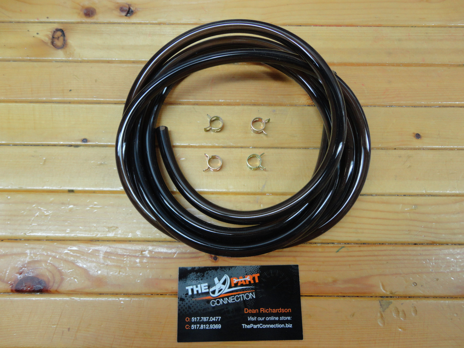 TRANSLUCENT SMOKE 1/4" I.D. FUEL LINE KIT SNOWMOBILE DIRT BIKE QUAD MOTORCYCLE