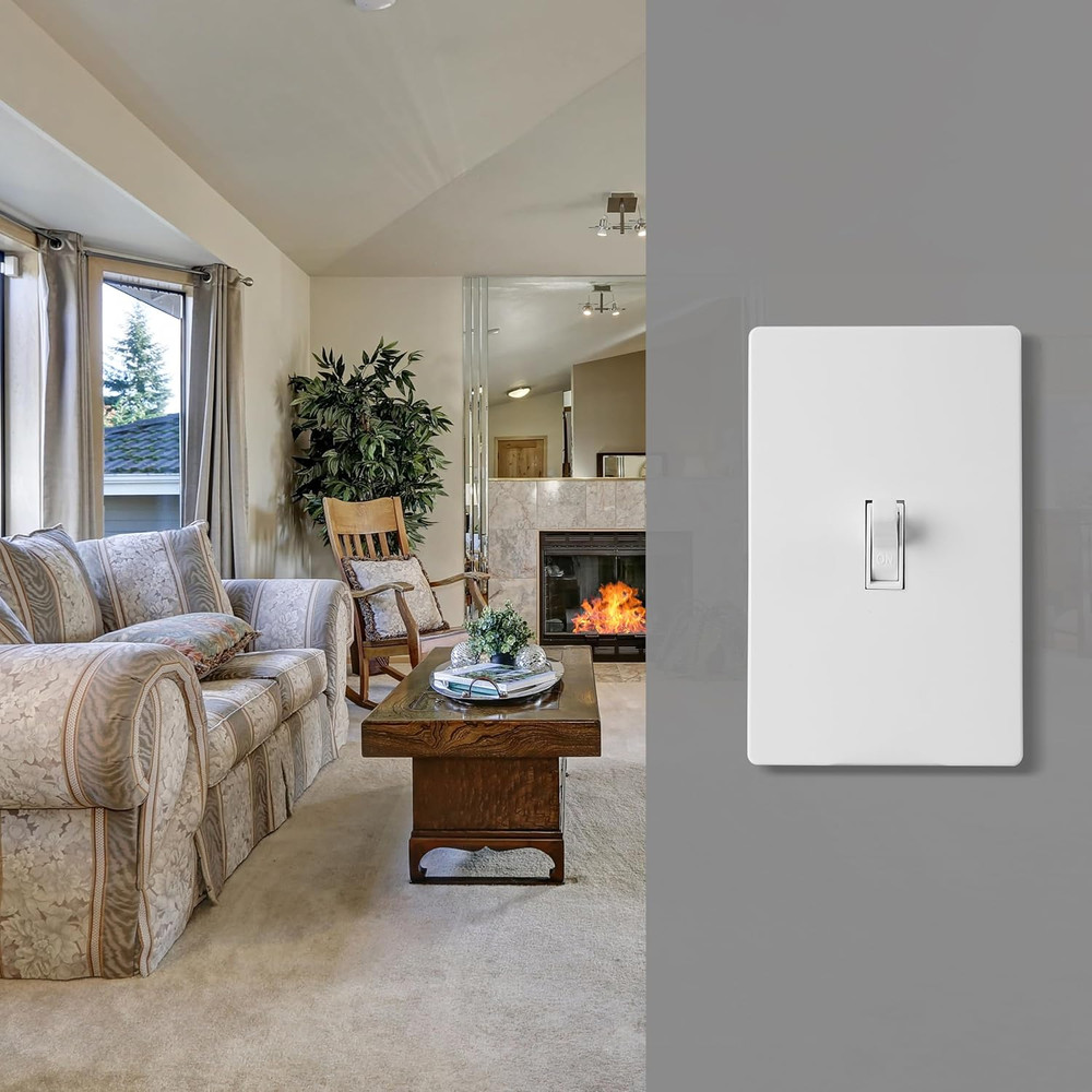 10 PCS Light Plates Switch Covers, Screwless, Toggle Switch Cover, Thermoplastic