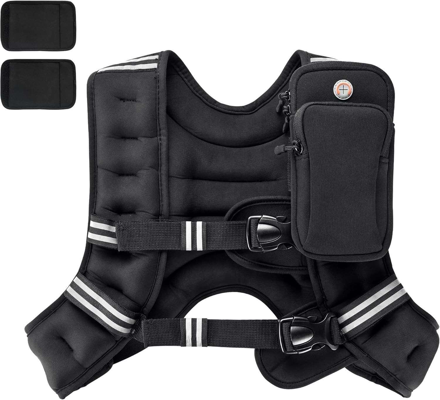 Weighted Vest 4-30LB Adjustable Workout Training Vest w/ Reflective Straps