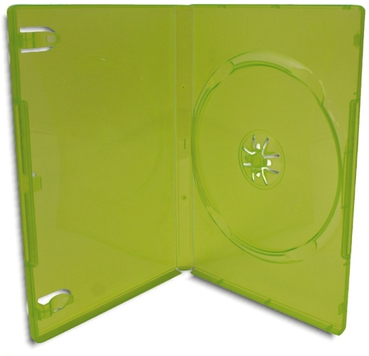 SINGLE-DISC =XBOX 360= Translucent Green Replacement Game Case 100-Pak