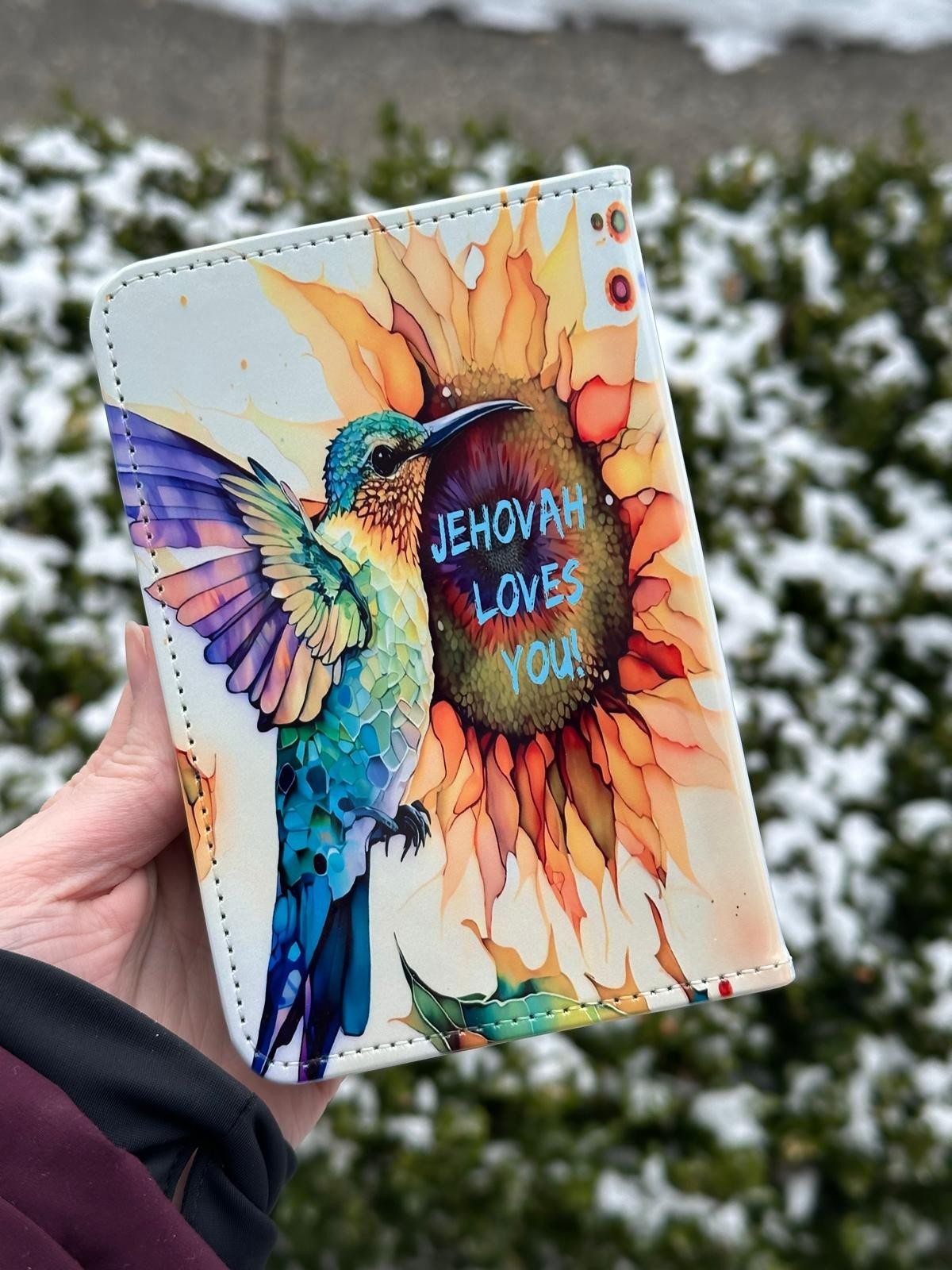 JW Mini Tract Holder - Jehovah Loves You - Personalize