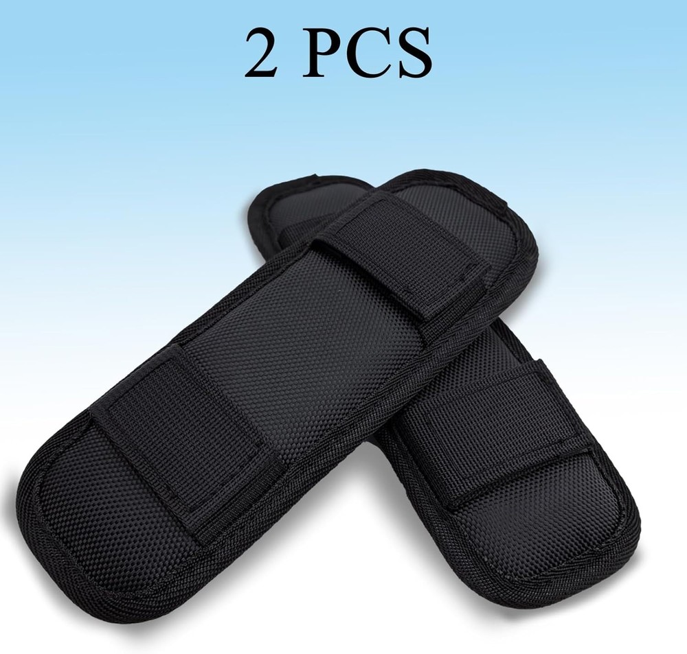 Soft Shoulder Strap Pad, Breathable & Removable Backpack Pads for black
