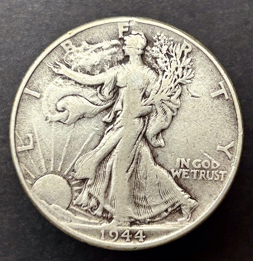 Mint Error 1944 Walking Liberty 90% Silver Half Dollar