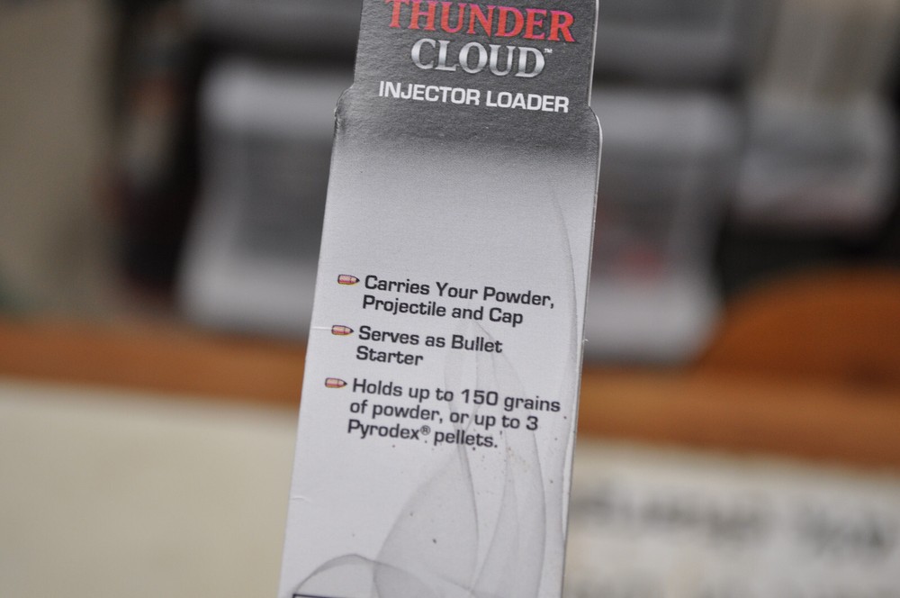Thunder Cloud Injector Loader Holds Powder Projectile and Cap Bullet Starter