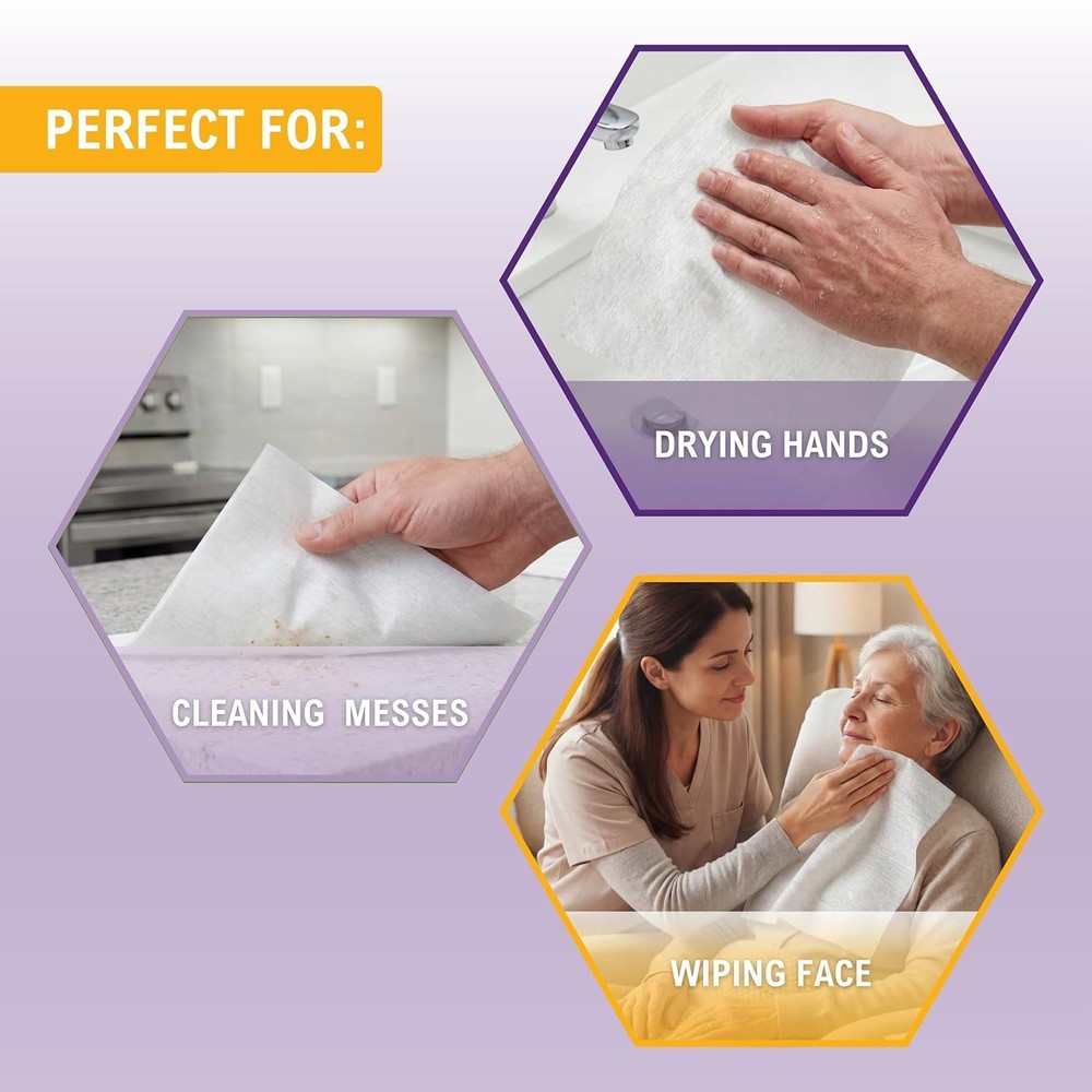 Disposable Washcloths, High Absorbency