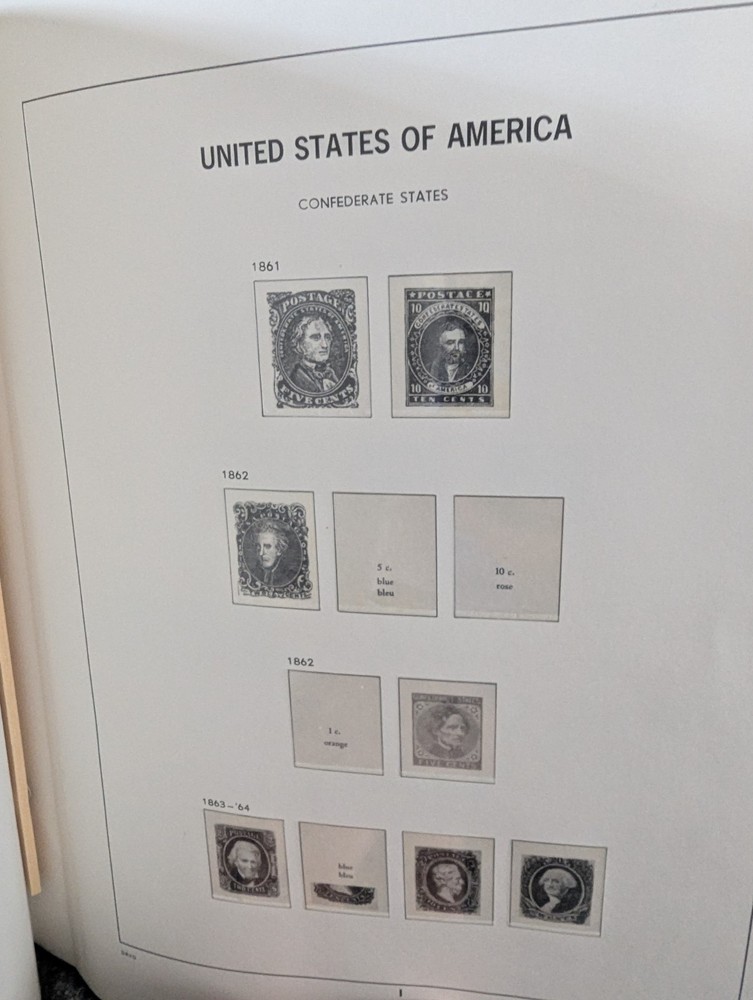 US - DAVO LUXE - GENTLY USED - US - VOLUME I + II + III HINGELESS STAMP ALBUMS