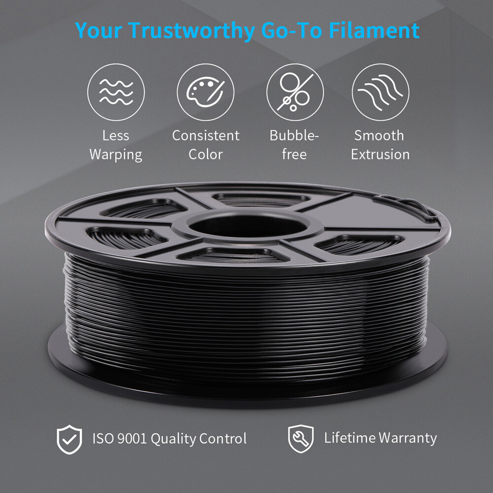 SUNLU 10×1KG 1.75MM PETG Filament High toughness 3D Printer Consumables