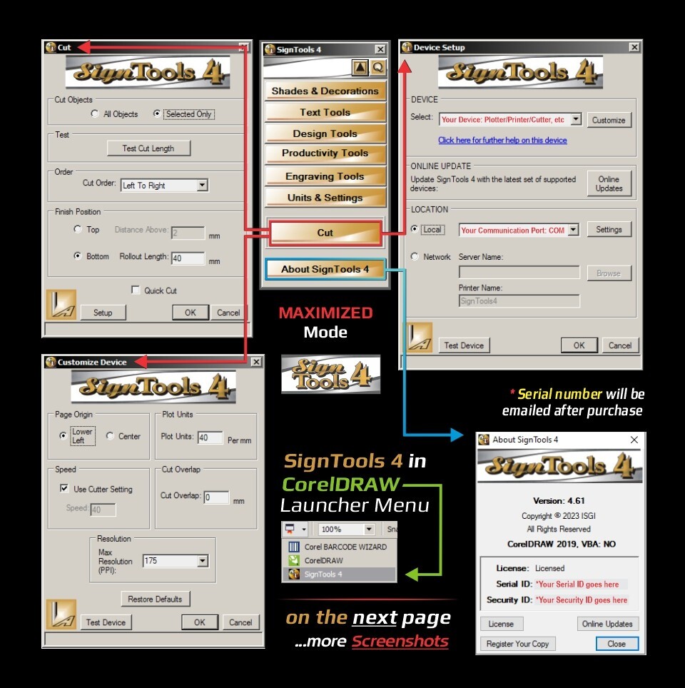 Sign Making Vinyl Cutting Software - SignTools 4 CorelDRAW & Adobe illustrator