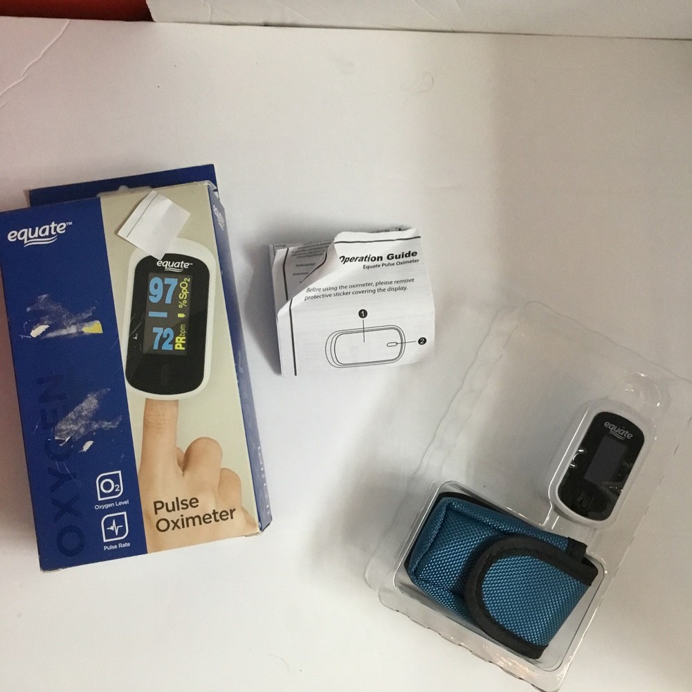 🔥🔥EQUATE Fingertip Oxygen Level Pulse Rate Oximeter