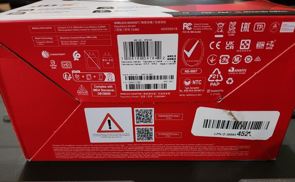 HyperX Cloud II Wireless Gaming Headset - Red