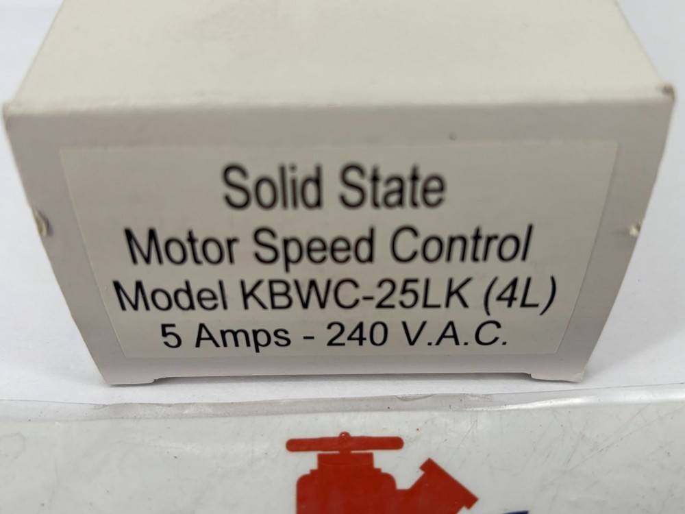 KB Electronics KBWC-25LK(4L) Solid State Motor Speed Control 5A 240V