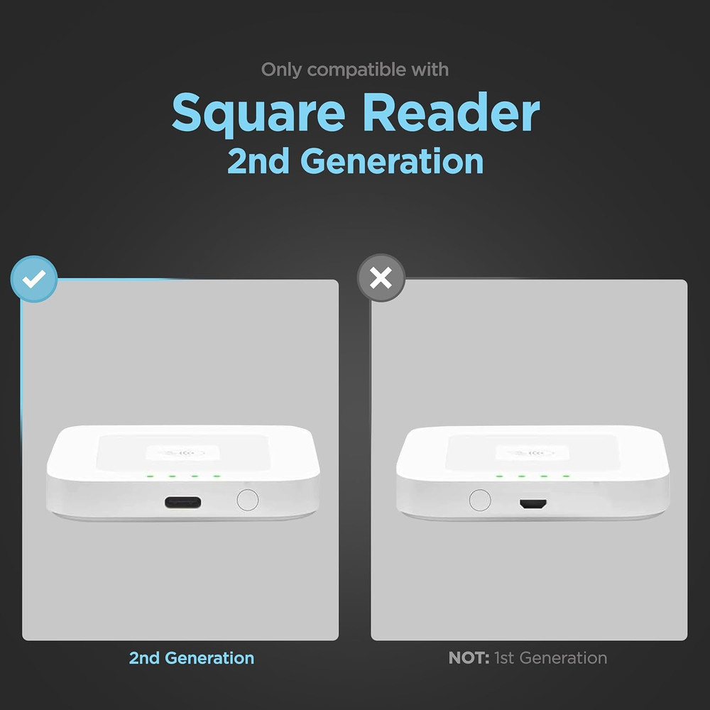 Dock Square Card Reader 2Nd Gen. Removeable Protective Case Magnetic Display Set