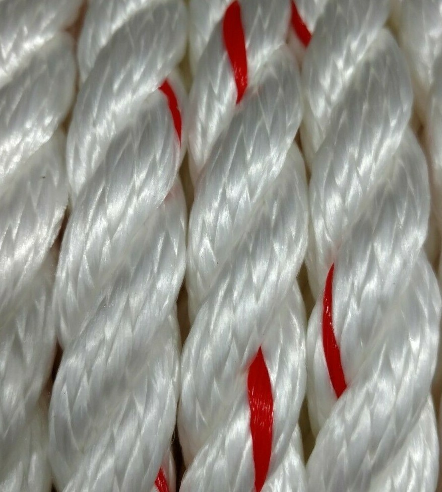 PolyDac Rope Poly Dacron Polyester Combo 3 Strand Utility Line 20% Stronger!