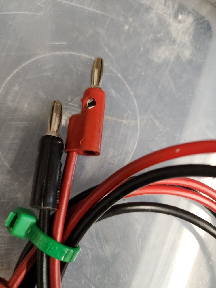 1 black 1 Red 38" Pomona B-60-2 Banana Plug Patch Cord, Stackable