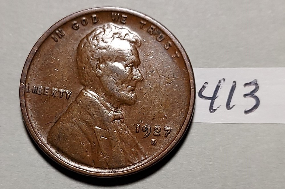 1927-D Lincoln Wheat Cent       #413