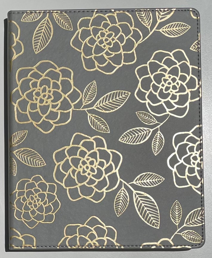 Eccolo Oversized Soft Leatherette Embossed Notebook Journal 10" x 8"